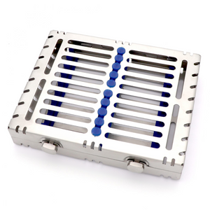 10-slot dental instruments cassette stainless steel sterilization and storage box