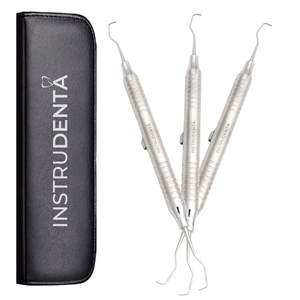 compact dental curette pack designed for precise plaque removal in tight spaces