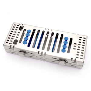 Stainless steel dental instrument cassette rack for 8 pcs storage and sterilization