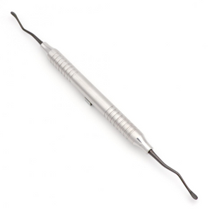 Curved dental tunneling instrument for periodontal microsurgery procedures