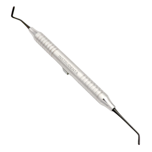 dental composite tools set showing thin blade and rounded plugger tip design