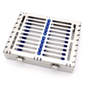 10-slot dental instruments cassette stainless steel sterilization and storage box