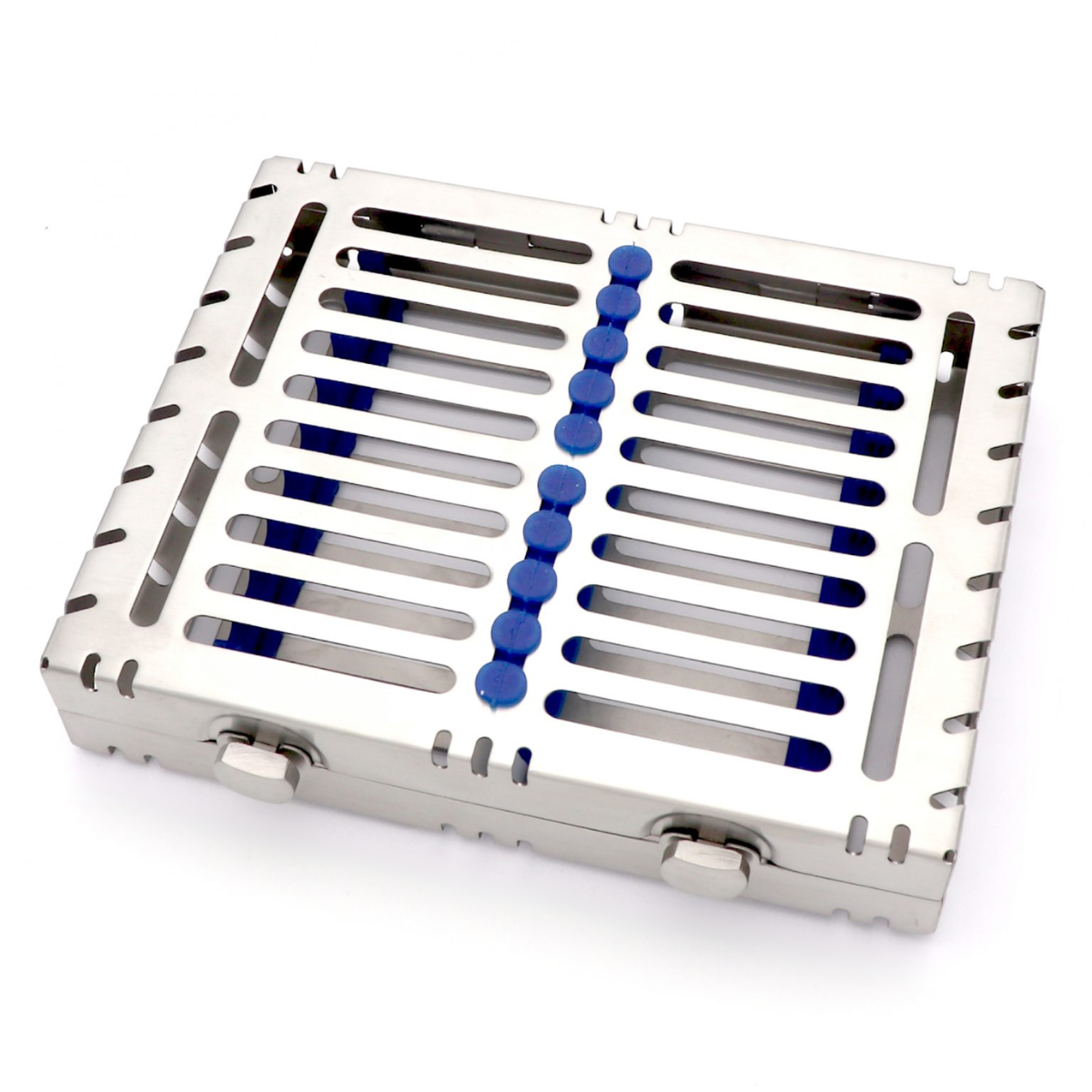 10-slot dental instruments cassette stainless steel sterilization and storage box