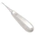 2mm curved dental luxator instrument for angled tooth extraction procedures