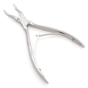 3H Dean Bone Rongeur, 14cm – front view of stainless steel surgical instrument for bone trimming and contouring.