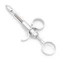 Aspirating Dental Syringe, 1.8 ml – front view of rotatable, chromium-plated syringe for precise anesthetic delivery.