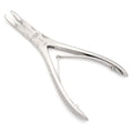 Beyer Bone Rongeur, double action, 15° angle, 3mm tip, 18cm – surgical instrument for controlled bone cutting in dental and orthopedic procedures.