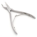Blumenthal Bone Rongeur, 45° angled jaws, 3mm tip, 15cm – stainless steel surgical tool for precise bone removal in dental procedures.