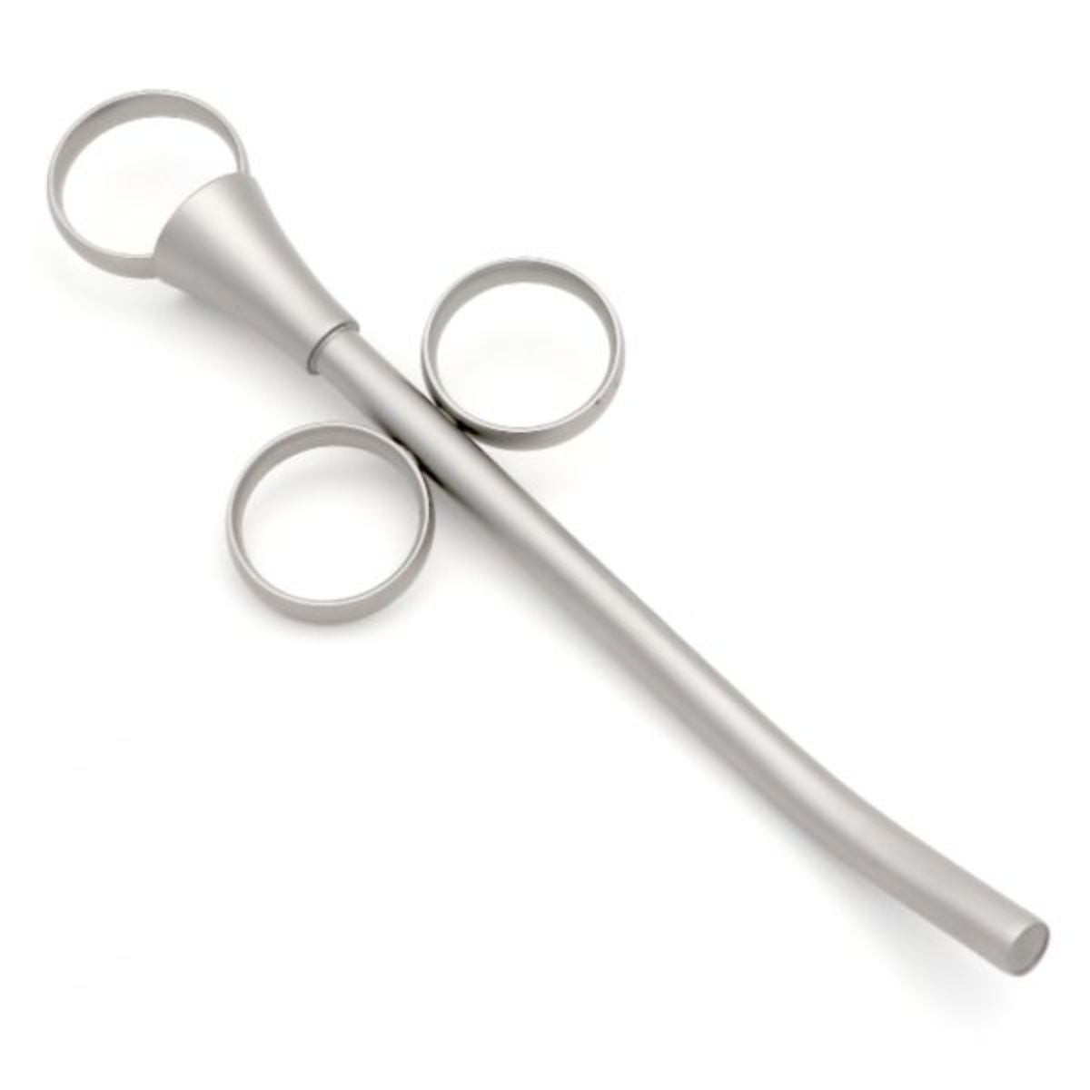 Bone Grafting Syringe with 6mm inner diameter – surgical-grade stainless steel applicator for delivering bone graft material in dental procedures.