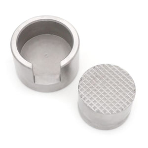 Side view of 40mm Bone Crushing and Milling Tool – durable surgical device used for preparing bone grafts in implant dentistry.