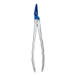 Dental forceps extraction instruments set blue plasma coated tips