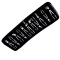 Dental extraction forceps set 11 pcs anatomical design with leather case
