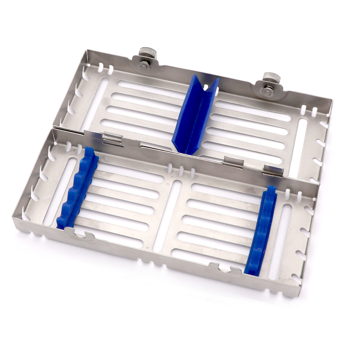 Stainless steel dental instrument storage cassette box for 5 pcs tools