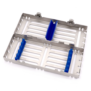 Stainless steel dental instrument storage cassette box for 5 pcs tools