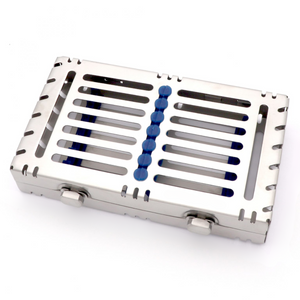 7-piece dental instruments cassette stainless steel autoclavable sterilization tray