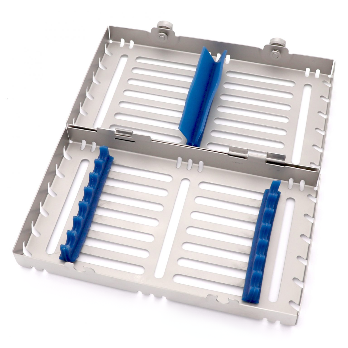 Stainless steel dental cassette box for 7 instruments storage and sterilization