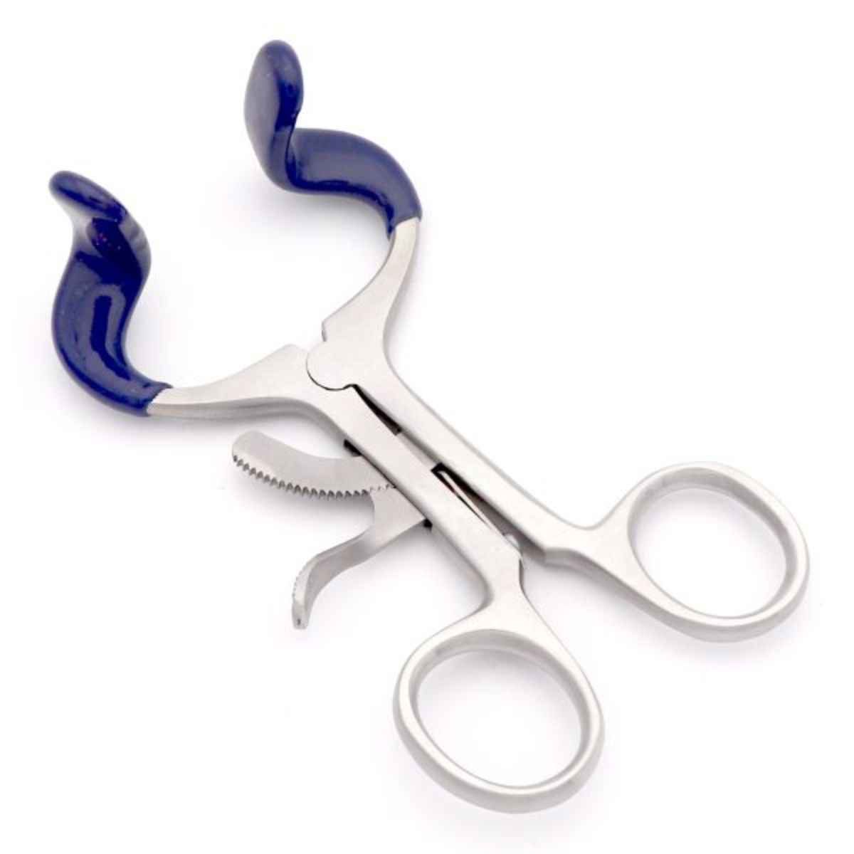 Dental Mouth Gag, Molt Type, 11cm – stainless steel instrument with silicone-padded tips for safe and comfortable mouth opening during procedures.