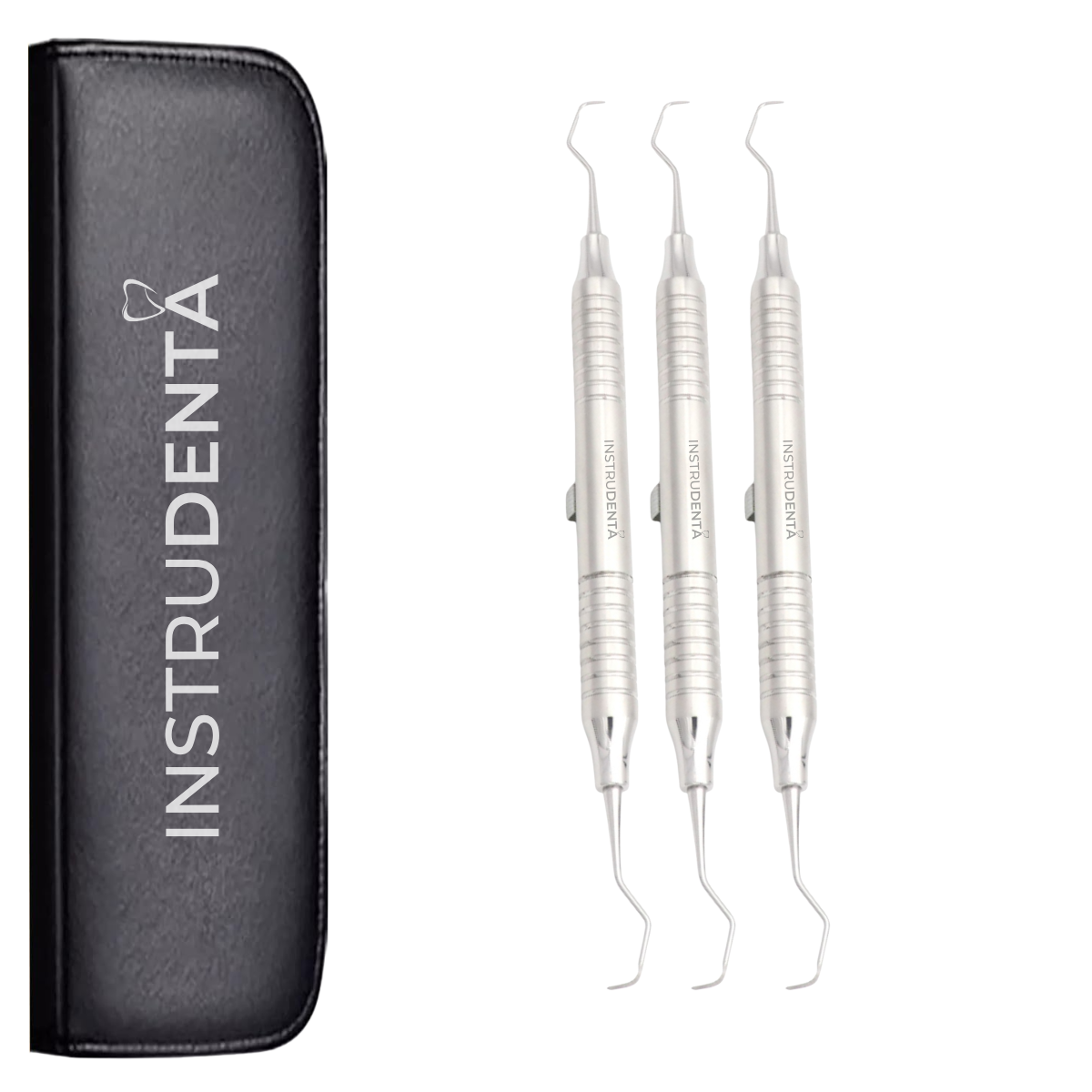 gracey curette 3/4 periodontal 3 pack designed for anterior surface scaling procedures