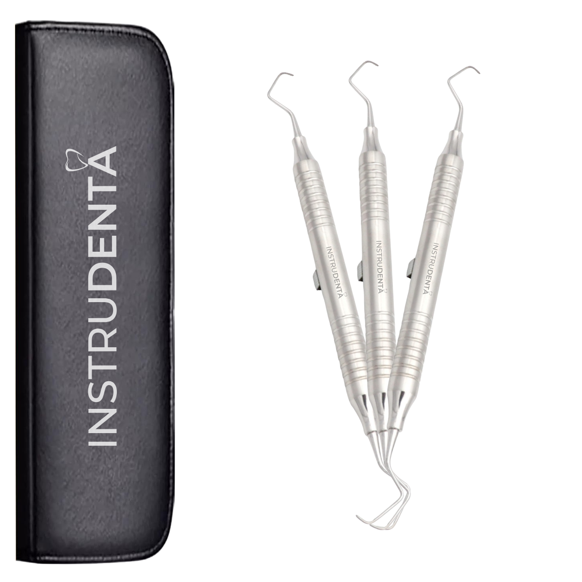 clinical dental tool set used for distal surface calculus removal in molars