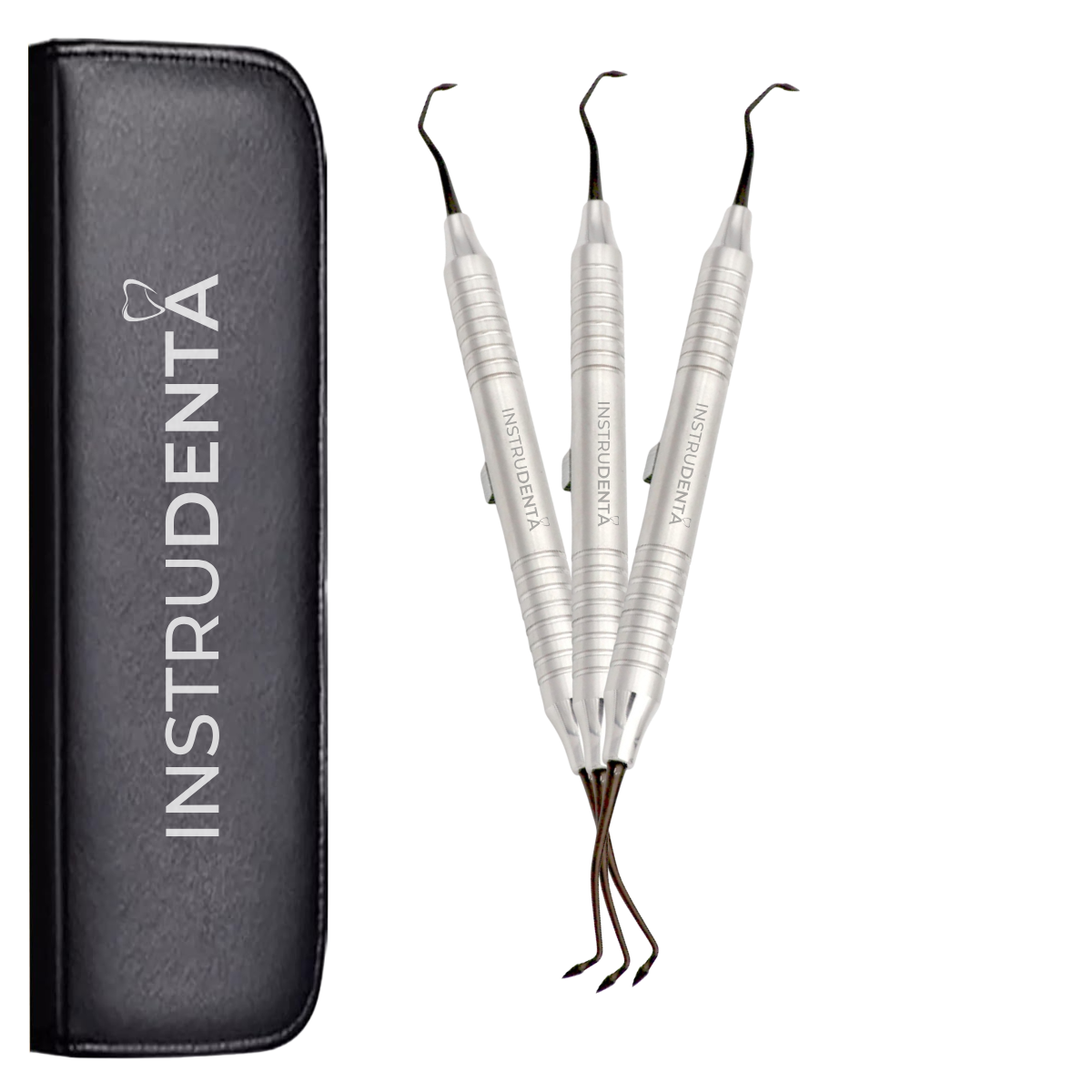 composite plugger no 2 dental set of three identical instruments
