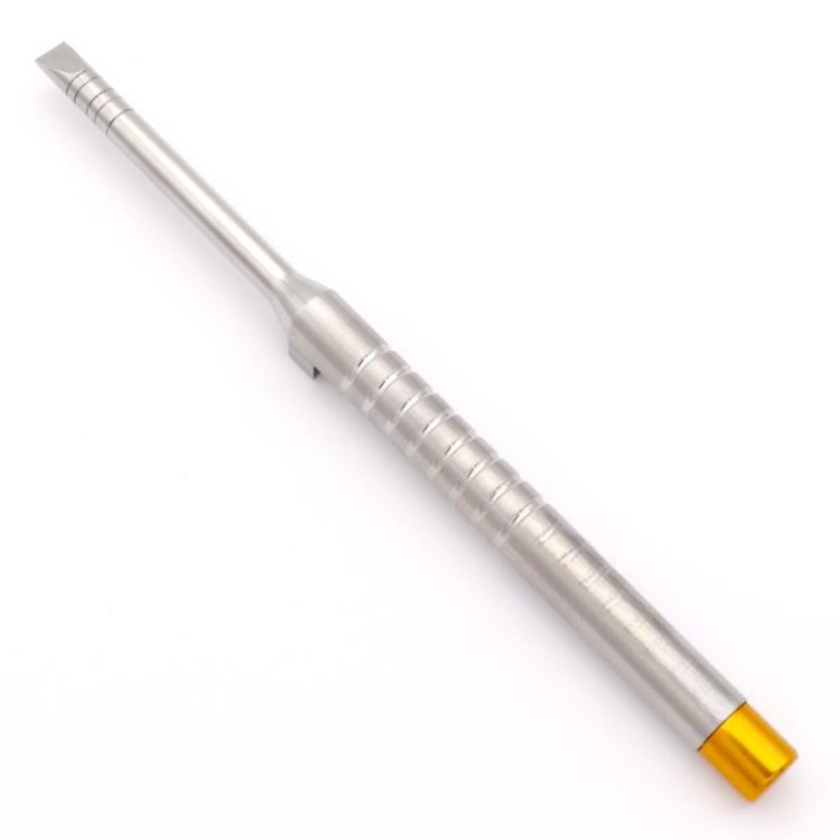 Dental Ridge Split Chisel with 6mm blade – precision stainless steel tool with 8–18mm graduated markings for accurate ridge expansion in dental surgeries.