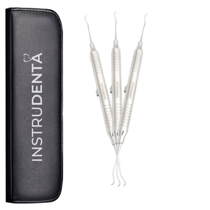 clinical dental instrument set used for efficient above gum cleaning
