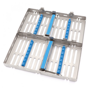 Stainless steel dental cassette box for 14 instruments storage and sterilization