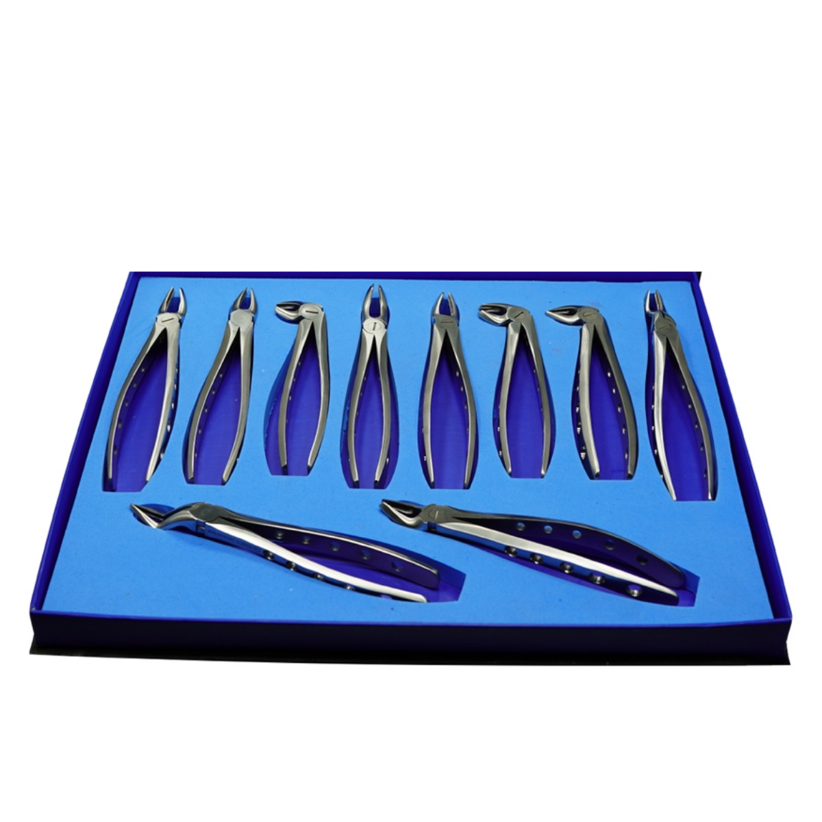 Dental surgical extraction forceps set for adults 10 pcs