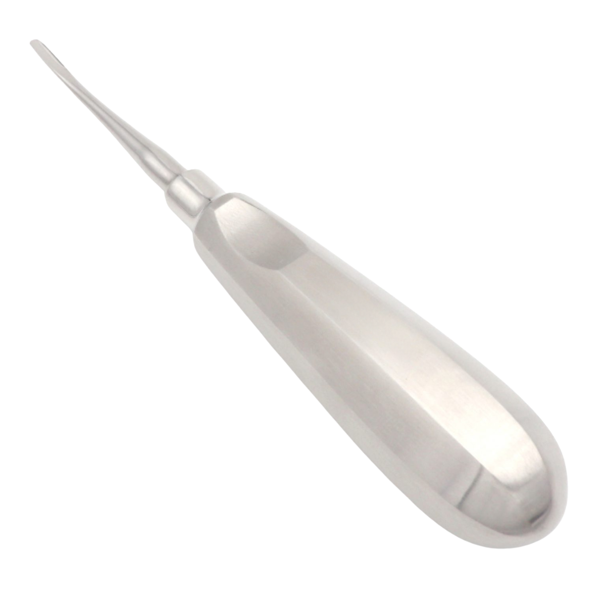 3mm curved up tip dental luxator instrument for complex tooth extraction procedures
