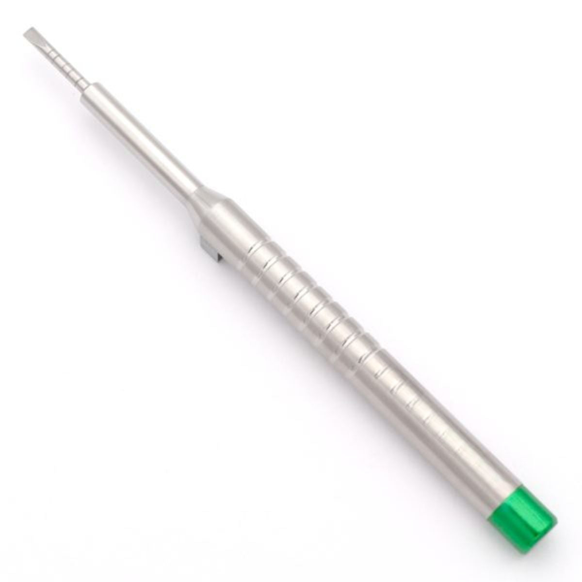 Dental Ridge Split Chisel with 3mm blade – stainless steel instrument featuring 8–18mm graduated markings for precise ridge splitting in implant procedures.