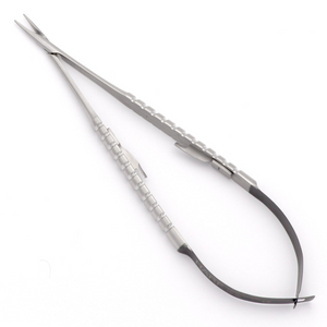 Dental microsurgical needle holder for periodontal suturing procedures