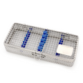 Dental wire mesh cassette autoclavable stainless steel holder for 5 instruments