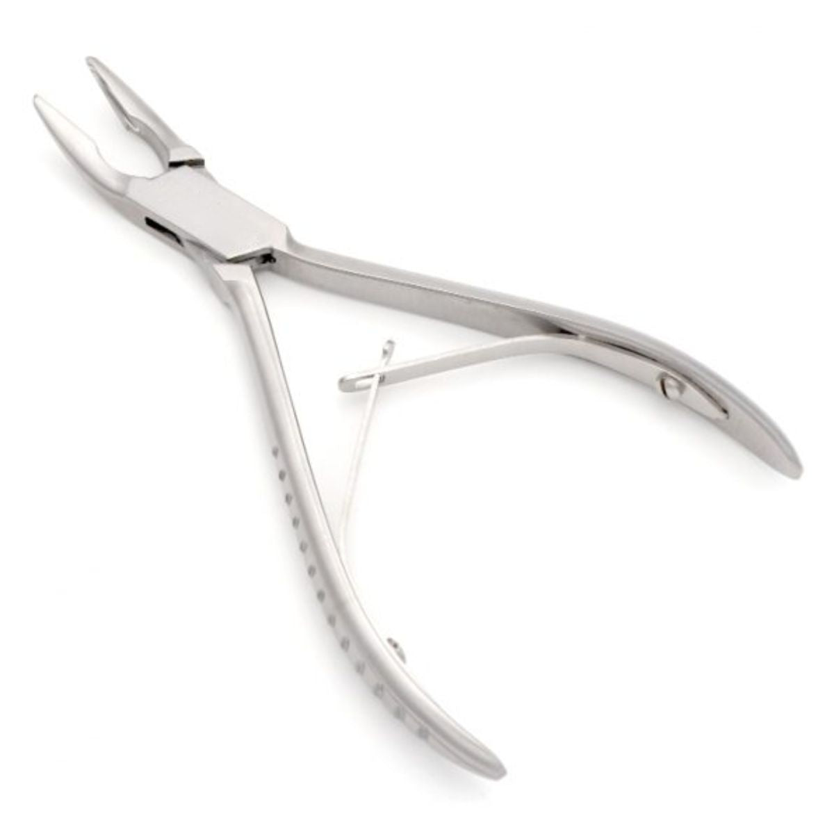 Friedman Fine Bone Rongeur, 30° angled jaws, 2–4mm tip, 14cm – fine stainless steel surgical tool for delicate bone trimming in dental surgery.

