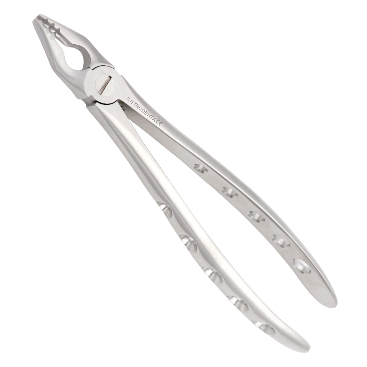 slim beak dental extraction forceps designed for tight interproximal tooth removal