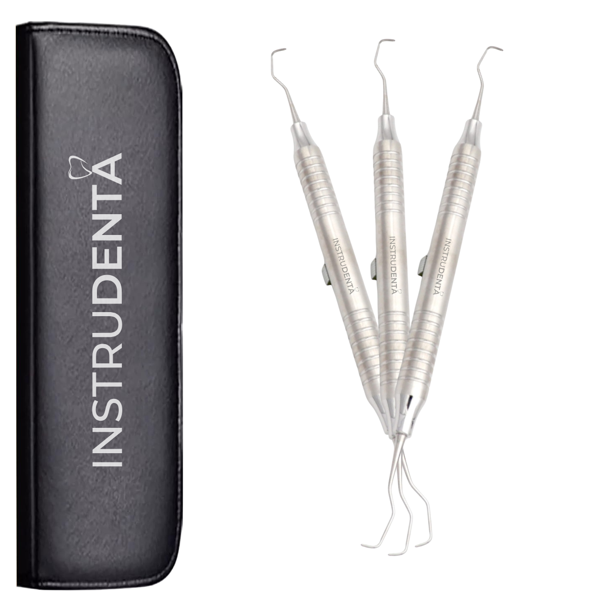gracey curette 1/2 periodontal 3 pack dental instruments for anterior scaling procedures