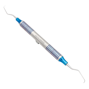 stainless steel periodontal tools with reduced tip for precise mesial root planing