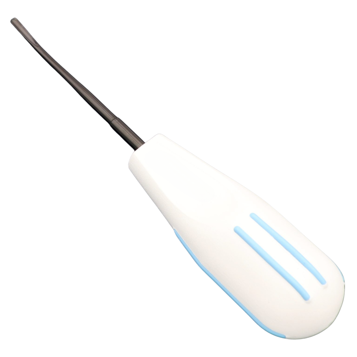 distal tip luxator with enhanced grip handle for molar root access