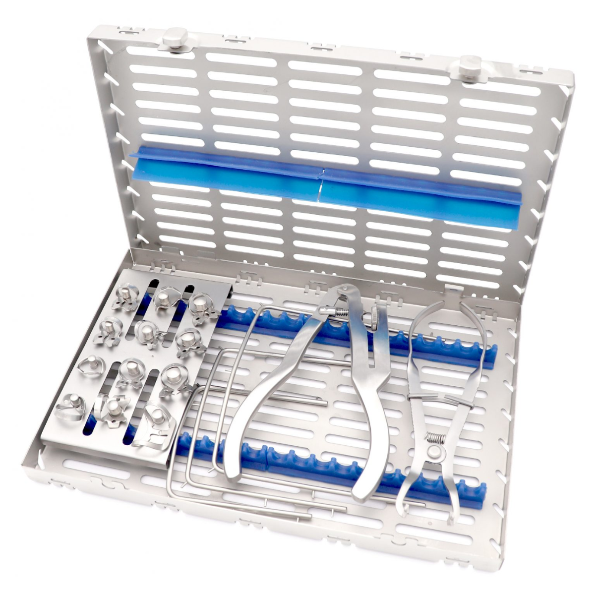 Rubber dam kit ivory dental isolation instruments set stainless steel