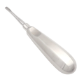 5mm straight luxator placed in surgical setup for high resistance extraction