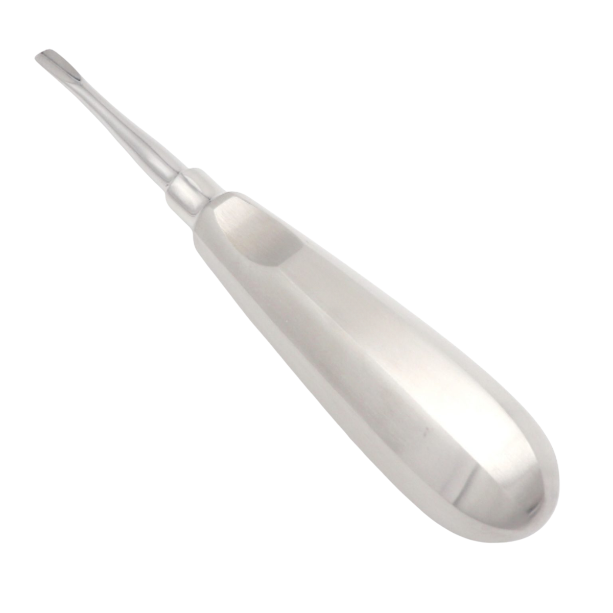 5mm straight luxator placed in surgical setup for high resistance extraction