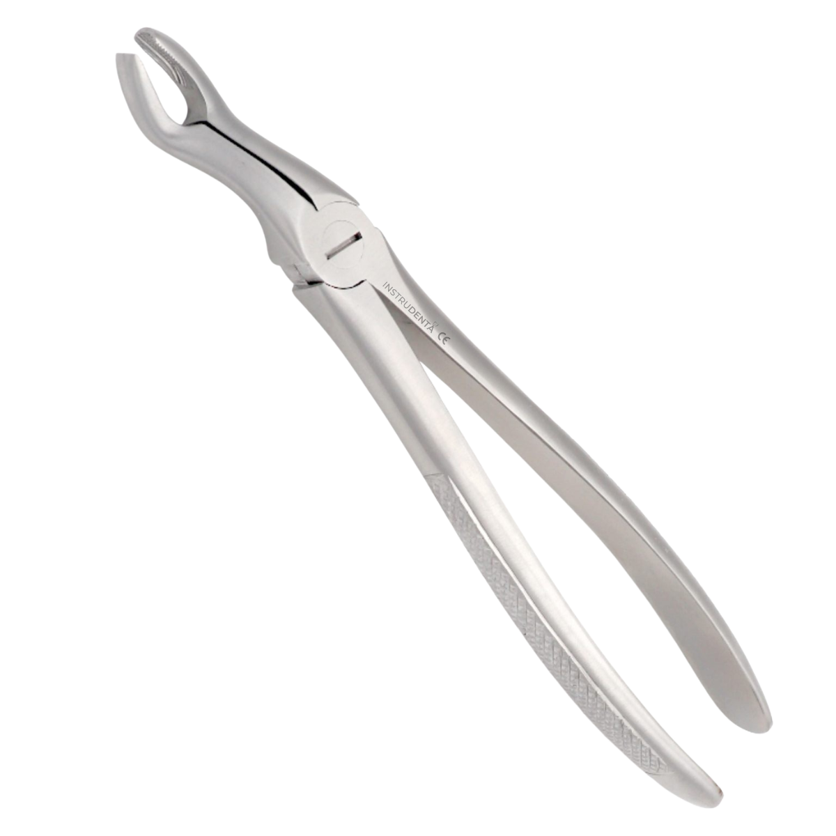 close up of 67A dental forceps with angled beak for molar extraction procedures