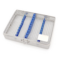 10-slot wire mesh dental instruments cassette stainless steel autoclave sterilization box