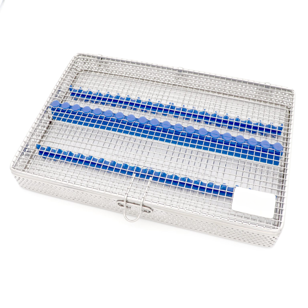 Stainless steel wire mesh dental cassette tray for 20 instruments sterilization and storage