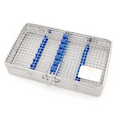 7-piece wire mesh dental sterilization cassette stainless steel autoclavable tray